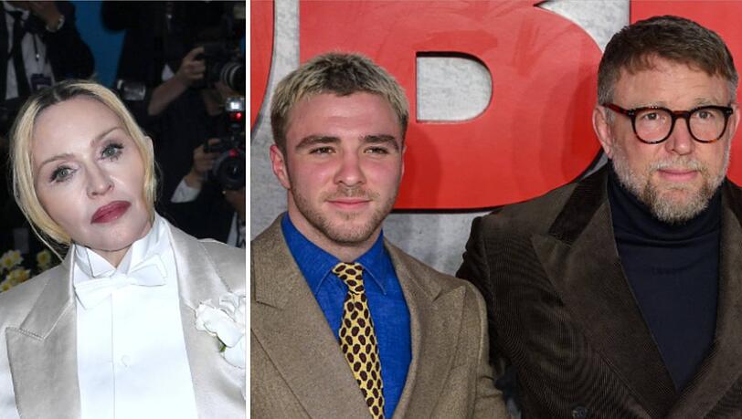 Madonna, Rocco und Guy Ritchie traten gemeinsam in London auf. Madonna, Rocco und Guy Ritchie traten gemeinsam in London auf.