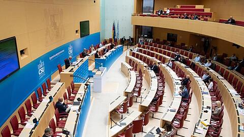 Blick auf den bayerischen Landtag.