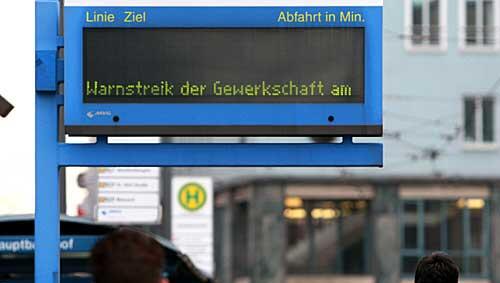 Der Streik im Münchner Nahverkehr soll noch bis Sonntag dauern. Der Streik im Münchner Nahverkehr soll noch bis Sonntag dauern.