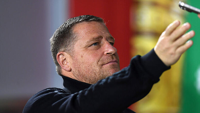 Verteidigte Luis Díaz für den verschwenderischen Umgang mit Großchancen: Sportvorstand Max Eberl. Verteidigte Luis Díaz für den verschwenderischen Umgang mit Großchancen: Sportvorstand Max Eberl.