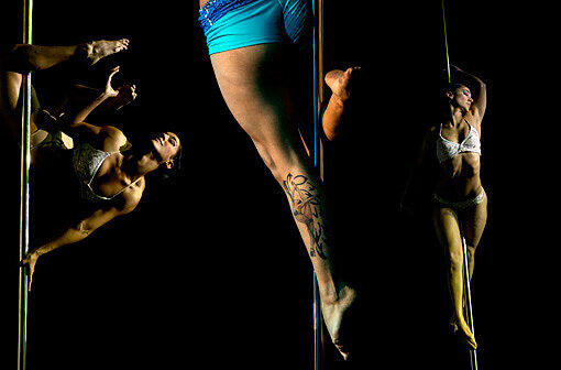 Die besten Stangentänzer treffen sich bei den südamerikanischen Pole Dance Meisterschaften.