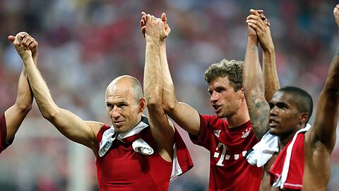 Überragend: Arjen Robben, Thomas Müller und Douglas Costa.