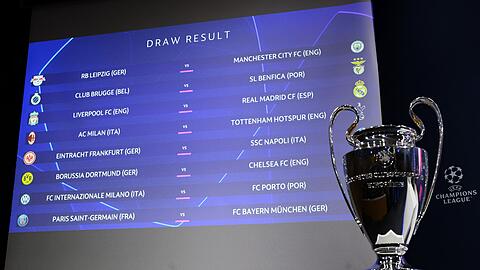 In Nyon wurde das Achtelfinale der Champions League ausgelost.