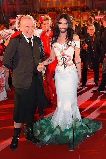 Conchita Wurst und Jean Paul Gaultier.