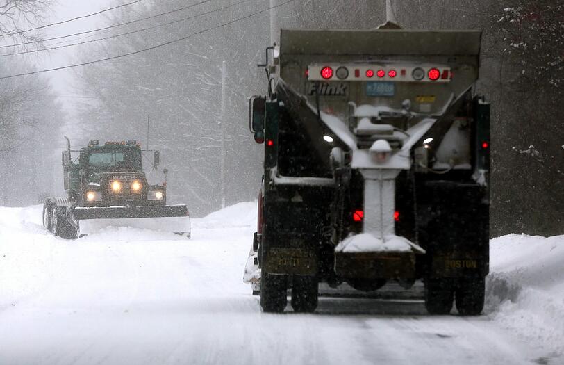 Schneechaos im Nordosten der USA: Bilder aus Boston.