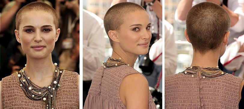 Für einen Film muss die Schauspielerin Natalie Portman ihre Haare lassen...