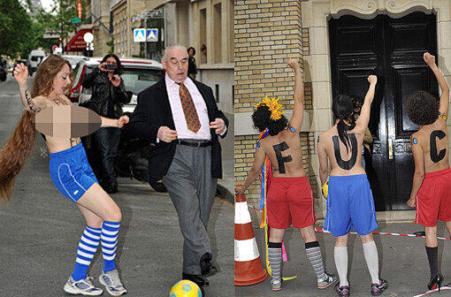 Euro 2012: EM: Nackter Protest vor Warschauer Stadion - Bilder - Abendzeitung München