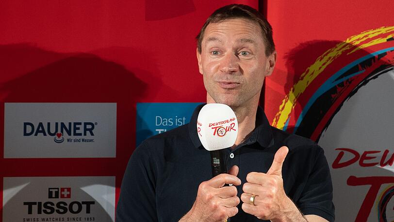 Der ehemalige Radprofi Jens Voigt bei einem Event in Frankfurt/Main.