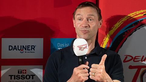 Der ehemalige Radprofi Jens Voigt bei einem Event in Frankfurt/Main.