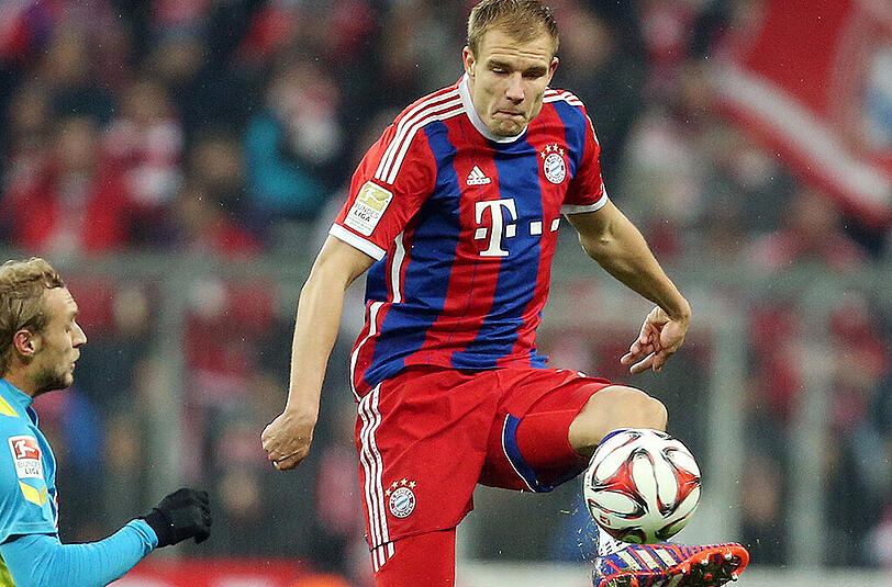 Hat noch Vertrag bis 2017: Holger Badstuber.Ist er fit, zählt er zu den Leistungsträgern der Bayern.