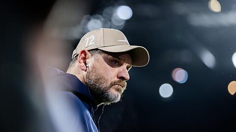 Kölns Trainer Steffen Baumgart vor dem Spiel.