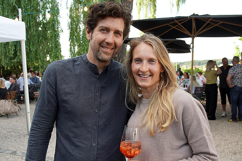 Gastronom Bernd Tremmel und Dani Trappentreu.
