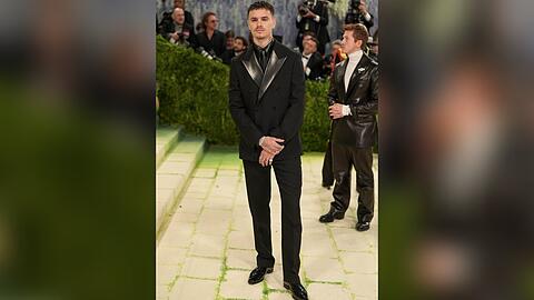 Romeo Beckham bei seinem Met-Gala-Deb&uuml;t.