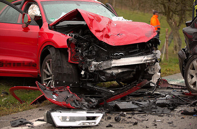 Die Bilder vom Unfall in Traunstein.