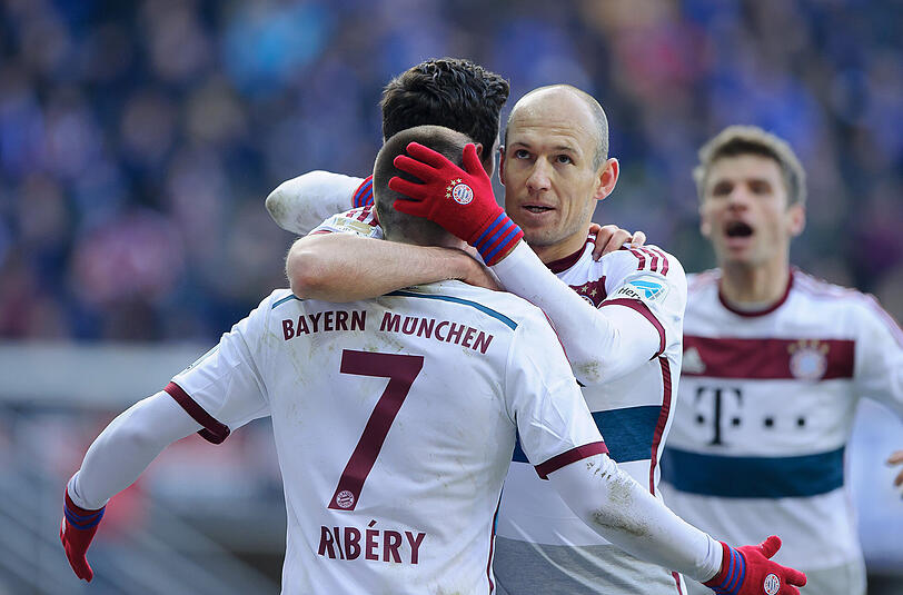 Er trifft wie er will: Arjen Robben führt die Torjägerliste mit 16 Treffern an.