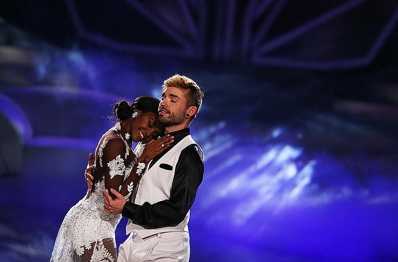 Daniel Küblböck mit Tanzpartnerin Otlile Mabuse.