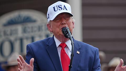 Trump teilt wieder verbal gegen europ&auml;ische Nato-Partner aus. (Archivbild)