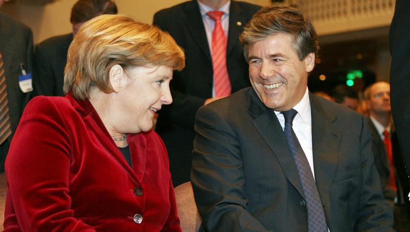 Bundeskanzlerin Angela Merkel und Josef Ackermann Bundeskanzlerin Angela Merkel und Josef Ackermann