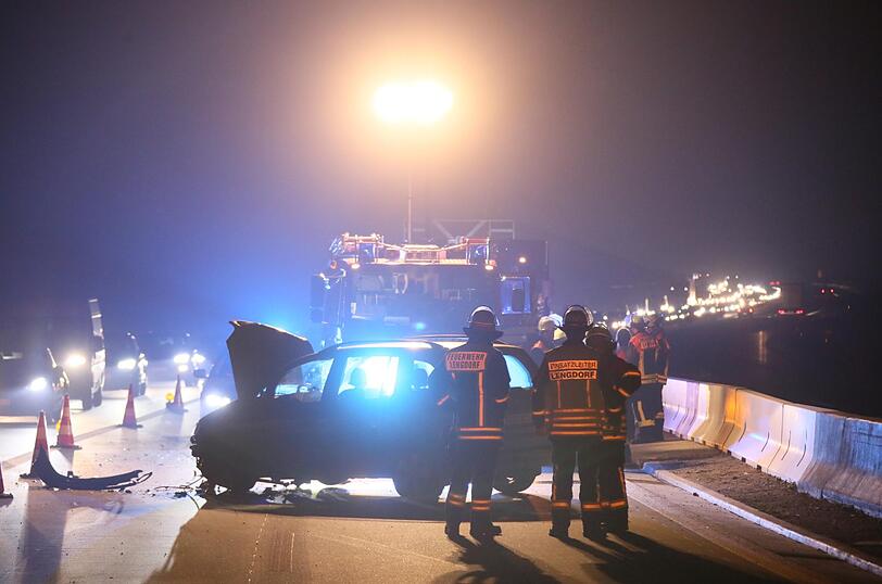 Der Van erlitt bei dem Unfall auf der A94 einen Totalschaden.