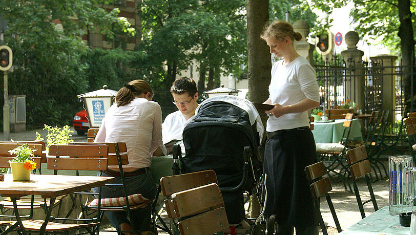 Gemütlich: Der Georgenhof in Schwabing. Gemütlich: Der Georgenhof in Schwabing.