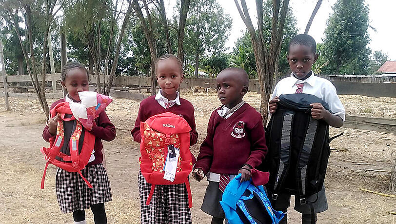Auch diese Kinder in Ruanda haben Spenden bekommen. Auch diese Kinder in Ruanda haben Spenden bekommen.
