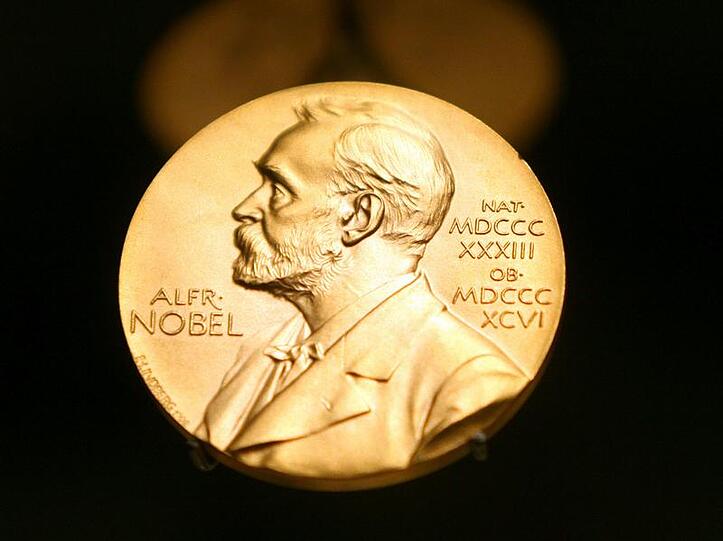 Medaille mit dem Konterfei von Alfred Nobel