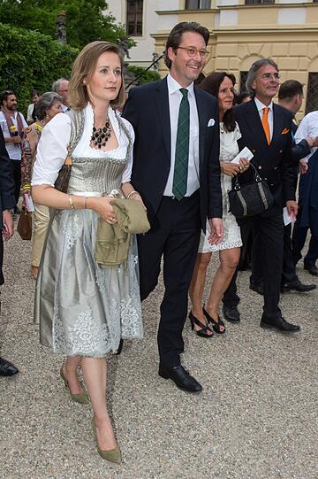 Andreas Scheuer und seine Frau Sabine bei den Thurn und Taxis Schlossfestspielen in Regensburg im Jahr 2015.