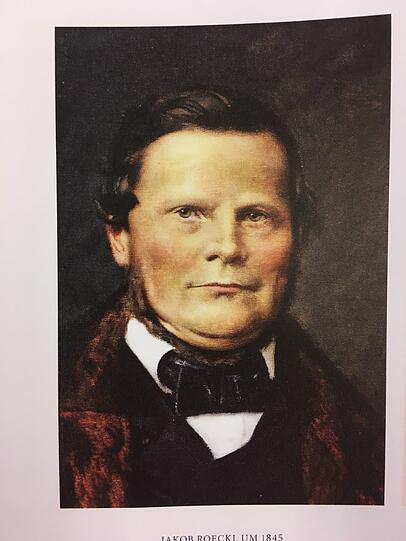Seine Idee ist der Anfang: Firmengründer Jakob Roeckl um 1845.