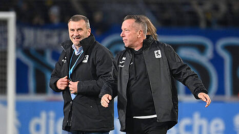 Gesch&auml;ftsf&uuml;hrer Manfred Paula und 1860-Trainer Markus Kauczinski.