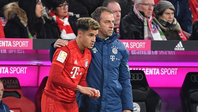 Hansi Flick hofft in der Champions League auf  Philippe Coutinho zurückgreifen zu können.