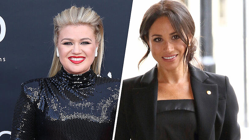 Sängerin Kelly Clarkson (l.) hat den Namen von Herzogin Meghan vergessen Sängerin Kelly Clarkson (l.) hat den Namen von Herzogin Meghan vergessen