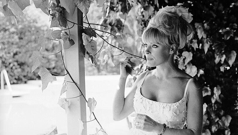 Elke Sommer auf ihrem Anwesen in Beverly Hills. 1964 zog sie nach Los Angeles - dem Jahr ihres Golden-Globe-Triumphs.