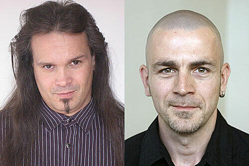 AZ-Redakteure Matthias Kerber (l.) und Florian Kinast