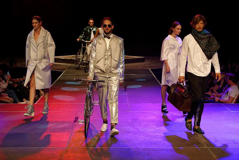 Bilder von der Radl&Fashion Show in der Muffathalle.