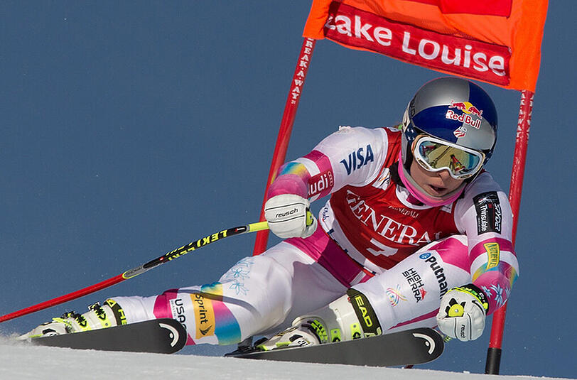 Lindsey Vonn beim Training in Lake Louise