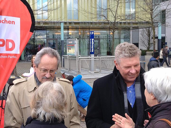 Am Samstag standen Dieter Reiter und OB Christian Ude den Bürgern in Riem Rede und Antwort.