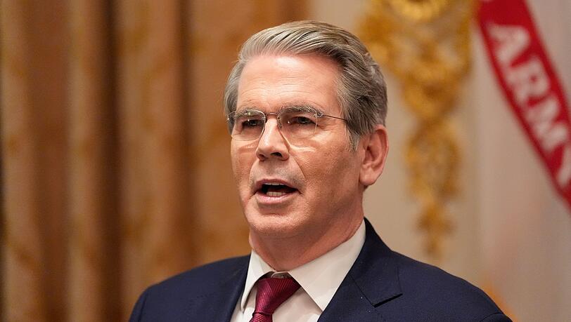 Verkündet schärfe US-Sanktionen gegen Russland: US-Finanzminister Scott Bessent. (Archivbild)