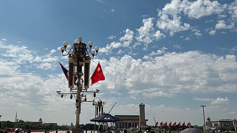 Auf dem Tian'anmen-Platz herrschte zum Gedenktag Normalit&auml;t.