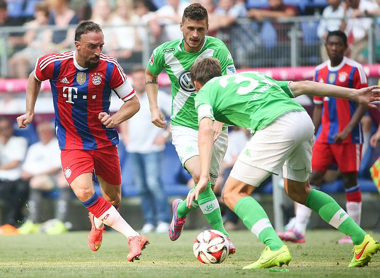 Franck Ribéry im Finale des Telekom Cups am Sonntag.