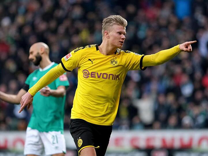 Erling Haaland traf für den BVB auch in Bremen.