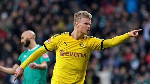 Erling Haaland traf für den BVB auch in Bremen.