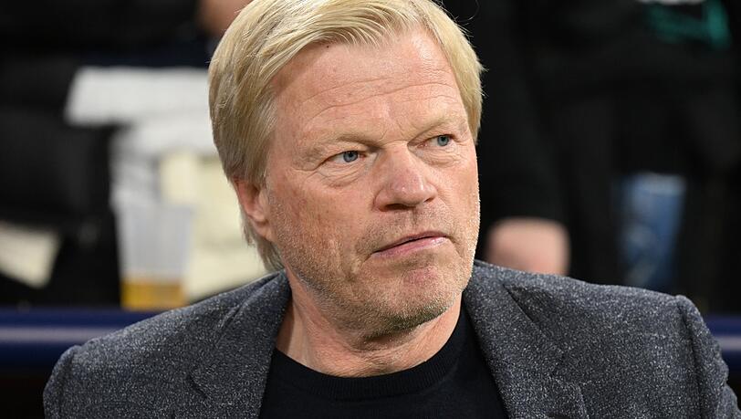 Oliver Kahn, Vorstandsvorsitzender der FC Bayern München AG, vor der Partie.