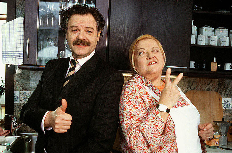 Lieblingsfeinde: Marga (Marianne Sägebrecht) und Ohrmann (Gunter Berger) in "Marga Engel gibt nicht auf".