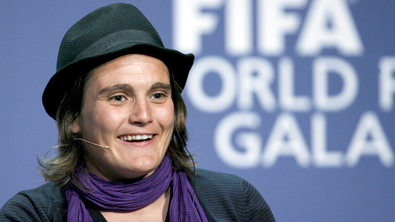 Nadine Angerer (42) gewann als Torhüterin der deutschen Fußballnationalmannschaft der Frauen 2003 und 2007 die Weltmeisterschaft.