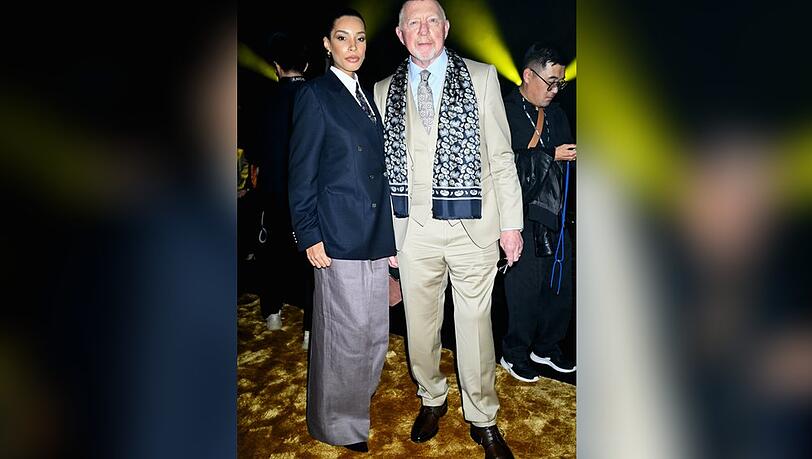 Bei der Boss-Fashionshow in Mailand geh&ouml;rten Lilian de Carvalho Monteiro und Boris Becker zu den G&auml;sten.