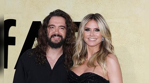 Seit sieben Jahren gl&uuml;cklich verheiratet: Tom Kaulitz und Heidi Klum.