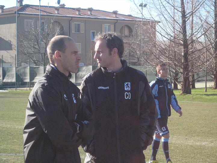 Die erste kleine Trainingseinheit in Brescia: Die Löwen in Brescia