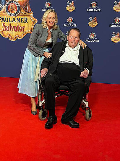 Ottfried Fischer mit Ehefrau Simone Brandelmeier Ottfried Fischer mit Ehefrau Simone Brandelmeier