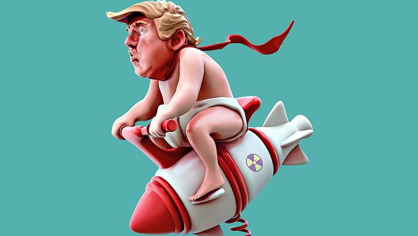 Donald Trump agiert, als seien Waffen Kinderspielzeug. Ihn dauernd zu karikieren, mag den Schrecken erst mal bannen, hilft aber nicht weiter. Donald Trump agiert, als seien Waffen Kinderspielzeug. Ihn dauernd zu karikieren, mag den Schrecken erst mal bannen, hilft aber nicht weiter.