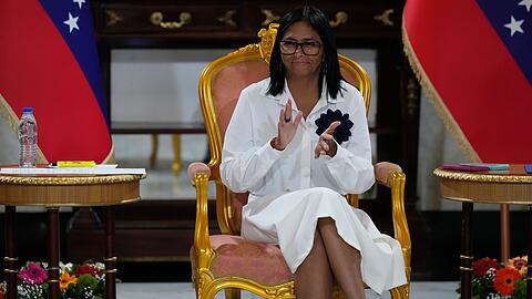 Die Rede der amtierenden Pr&auml;sidentin von Venezuela, Delcy Rodriguez, vor der UN-Generaldebatte wird f&uuml;r Donnerstag erwartet. (Archivbild)